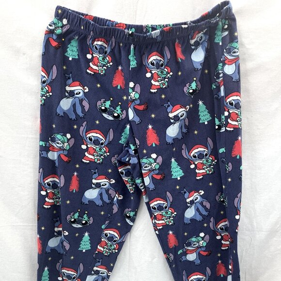 NWT Lilo and Stitch Christmas Woman's Pajamas - 2 Piece Set. Size M (8-10) - Picture 2 of 7